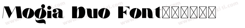 Mogia Duo Font字体转换